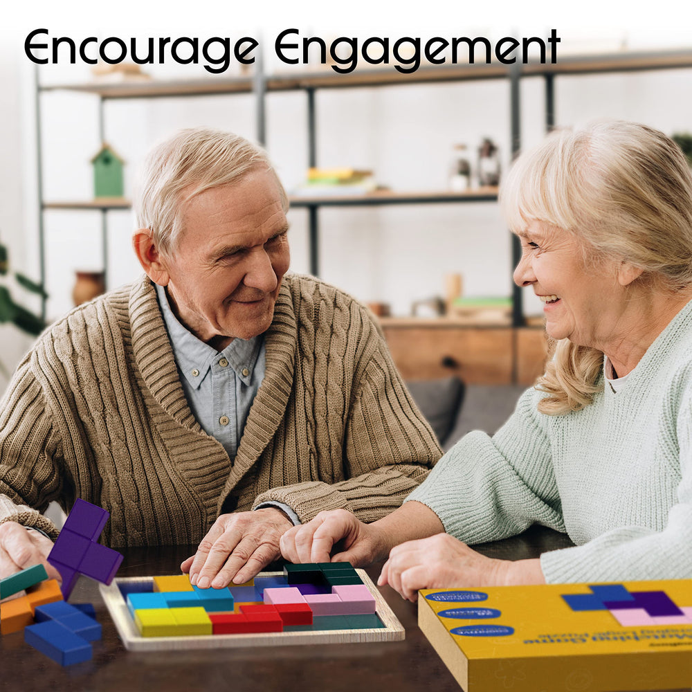 Keeping Busy compact storage box keeps dementia games organized and portable for travel.