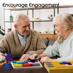 Keeping Busy compact storage box keeps dementia games organized and portable for travel.