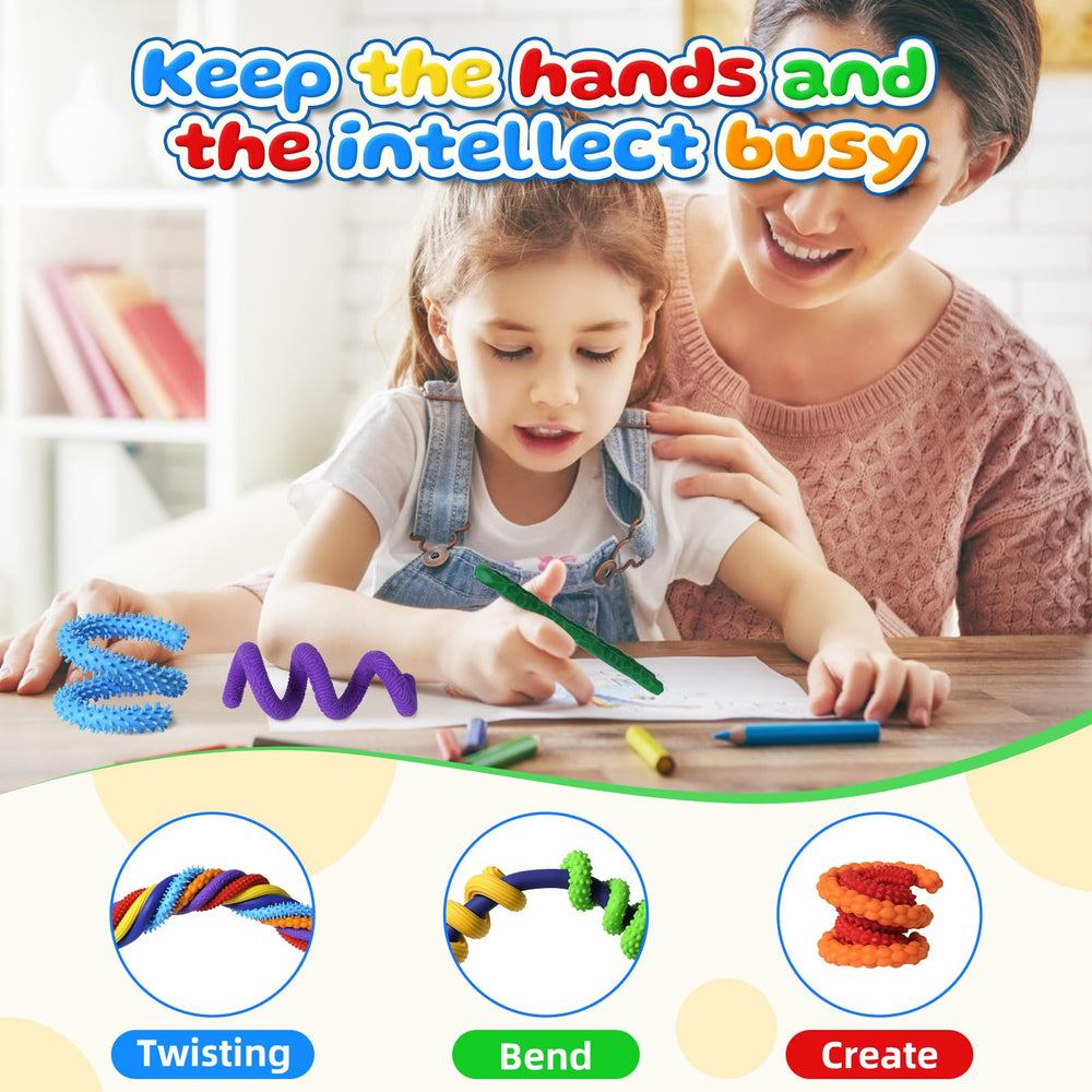 Close-up of twisting action on a KEeyment Sensory Stick.