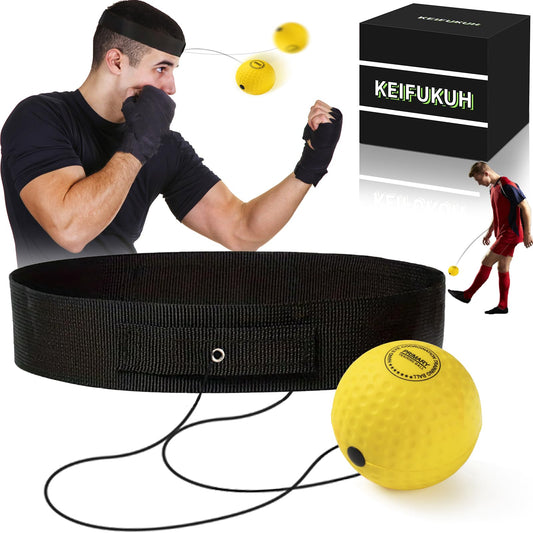KEIFUKUH Funny Gadgets Ball headband setup for quick reflex training and better coordination.
