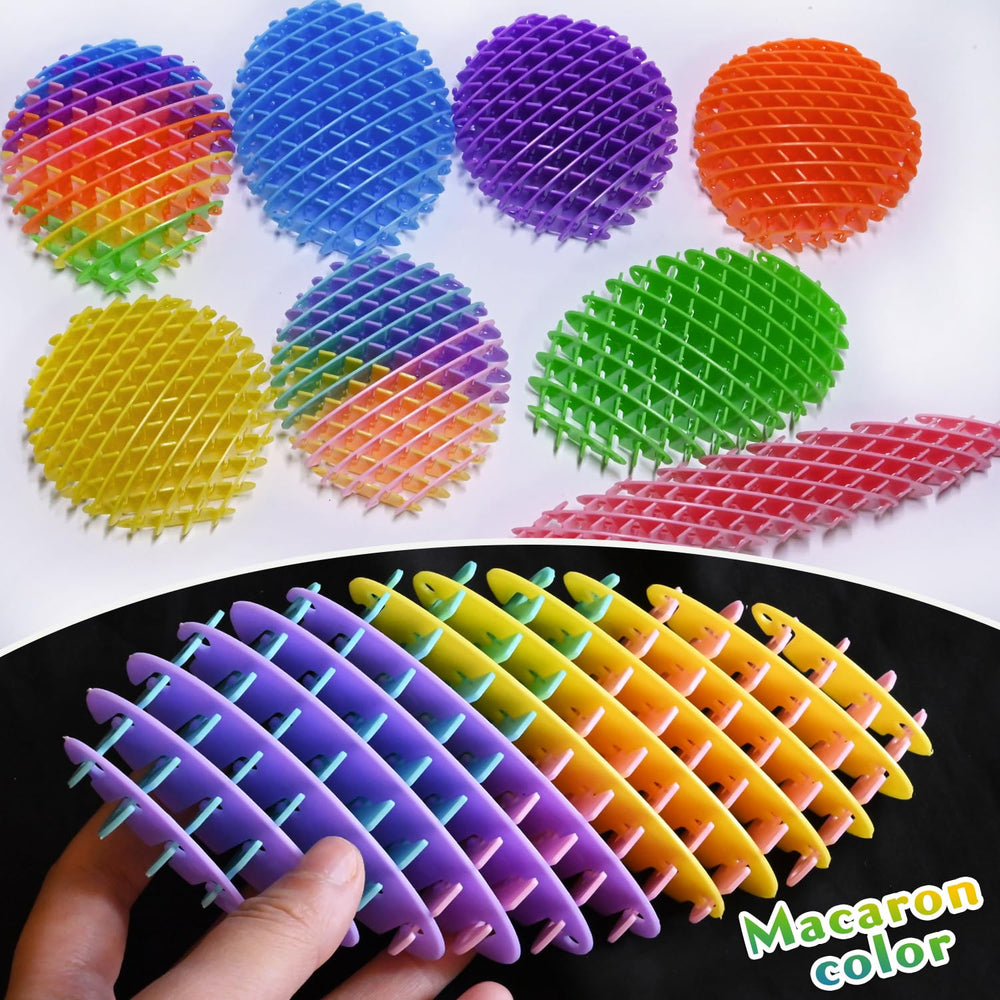 KEJIH Fidget Worm Toy blue, quiet de-stress tool for work and study.