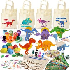 KELENO dinosaur party favors complete set for kids birthday celebration.