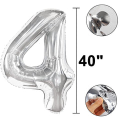 Kelfuoya 40-inch silver balloon adds elegance to weddings and anniversaries.