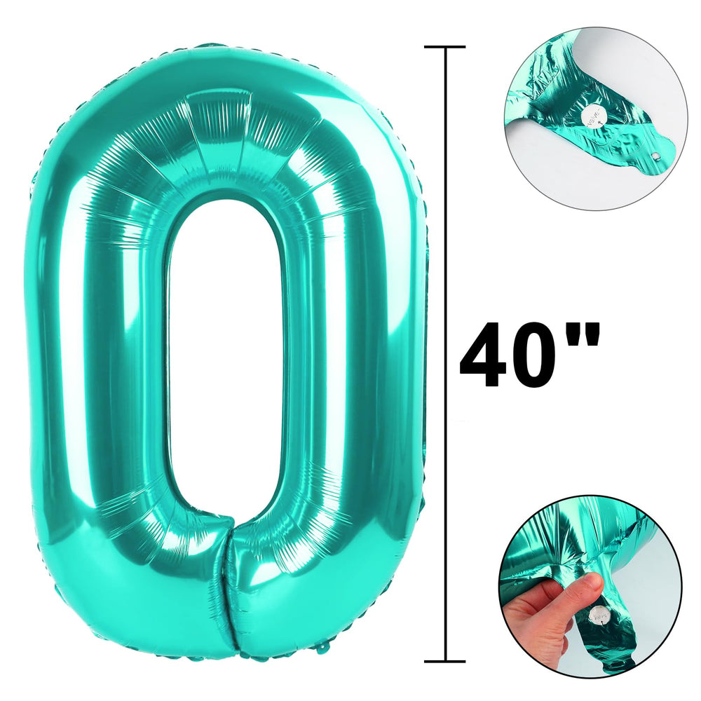 Kelfuoya 40-inch balloon inflates easily with included straw for quick setup.