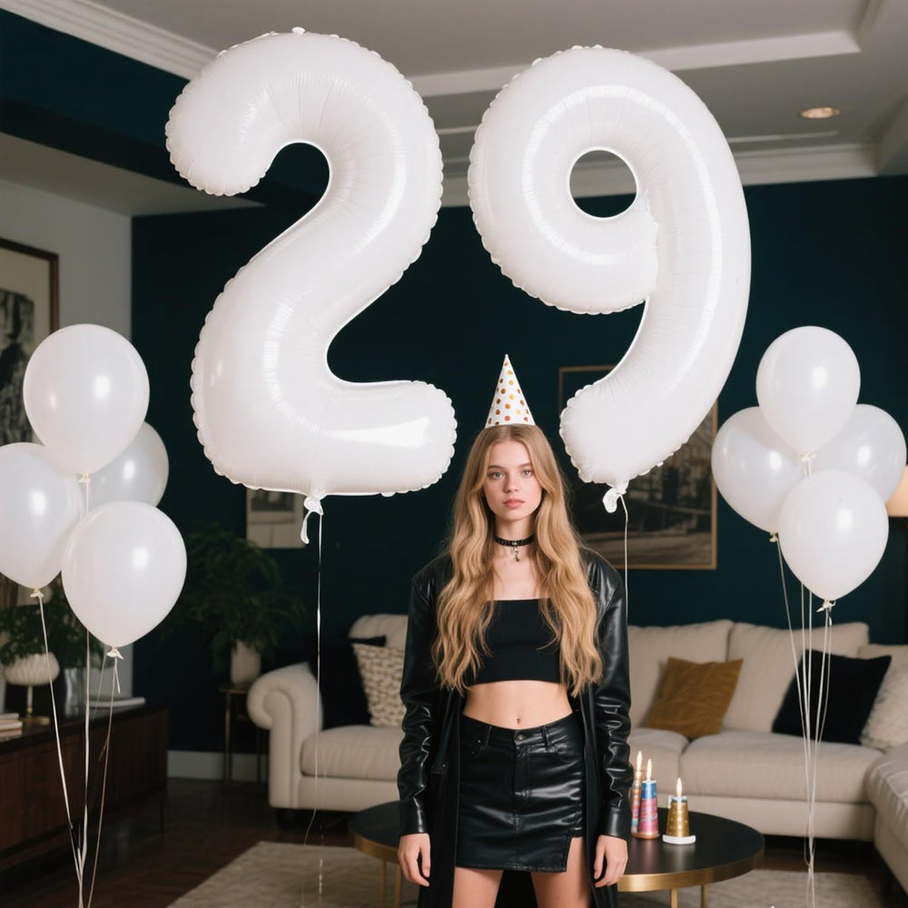 Kelfuoya 40-inch digital number balloon with color options for themes