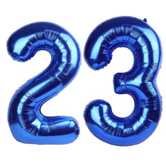 Kelfuoya 40-inch navy blue 23 balloon for a bold birthday backdrop.
