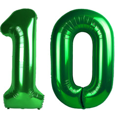 Kelfuoya 40-inch number 10 balloon gold wall display for a striking party backdrop