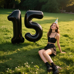 Kelfuoya 40-inch number 5 foil balloon ideal for photo moments