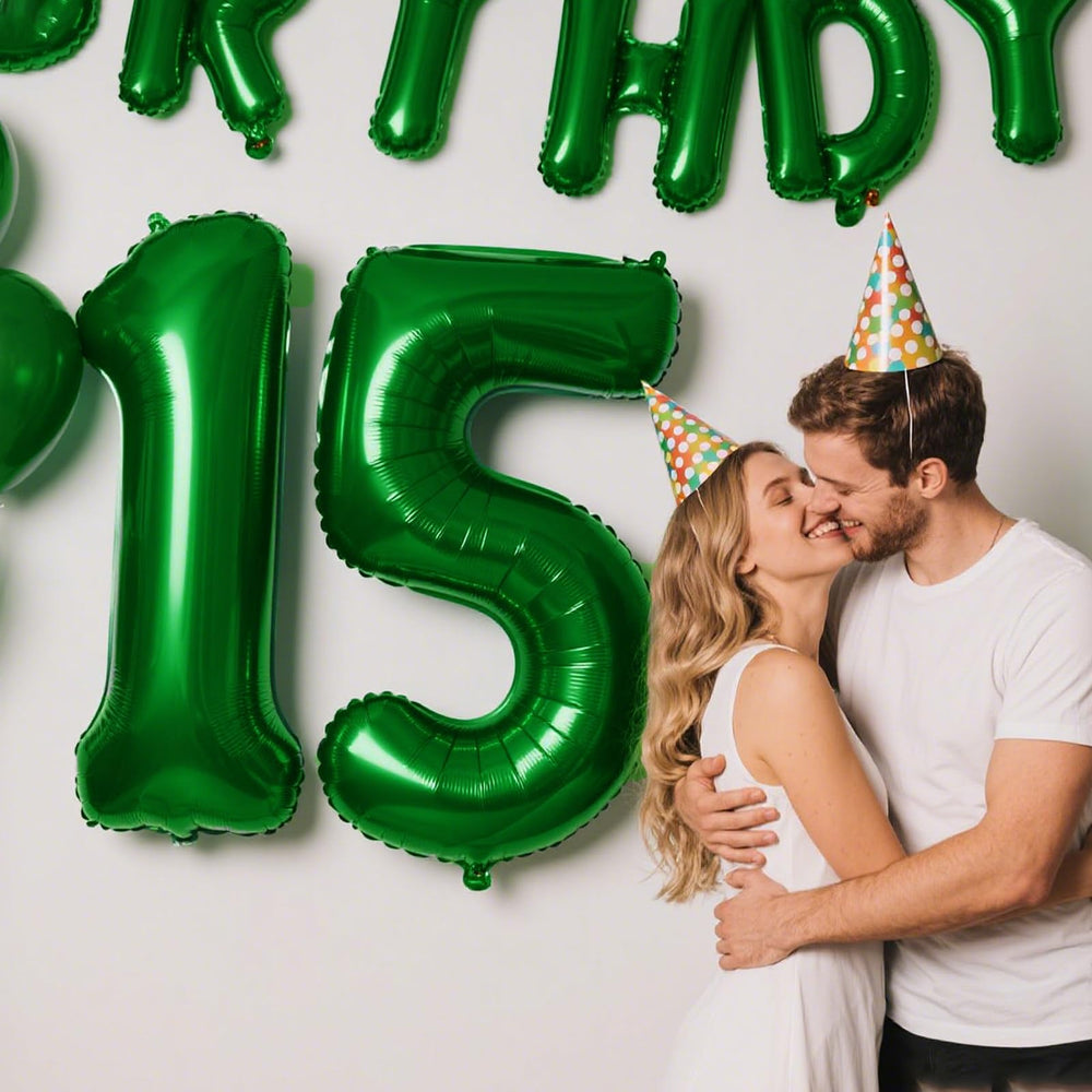 Kelfuoya 40-inch number balloon color options help match any theme with ease.