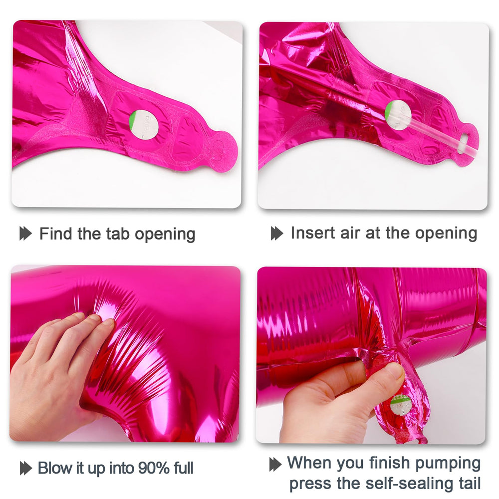 Kelfuoya premium Mylar foil maintains color and shape for hours.