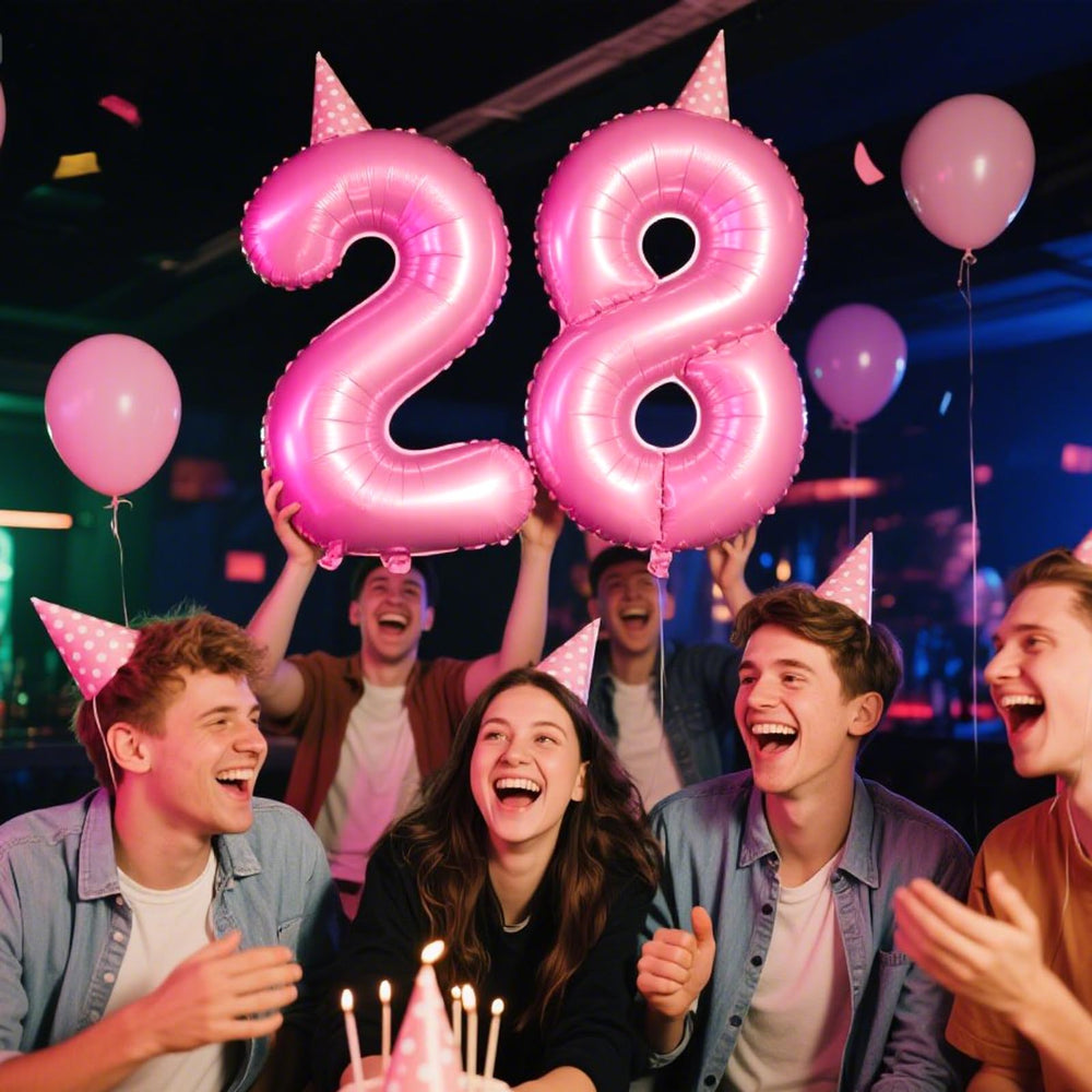 Kelfuoya 40-inch number balloon with multi-color options to match theme