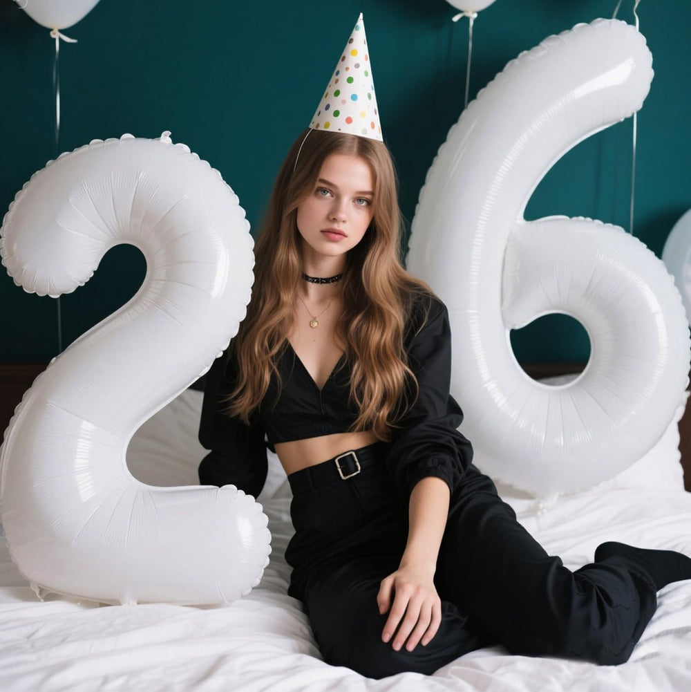Kelfuoya colorful 40-inch number balloon set for versatile party themes.