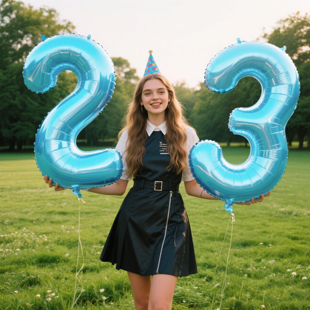 Kelfuoya colorful number balloons collection to match party themes.