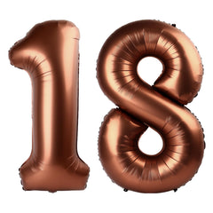 Kelfuoya dark brown 40-inch 18 balloon wall decor enhances party visuals.