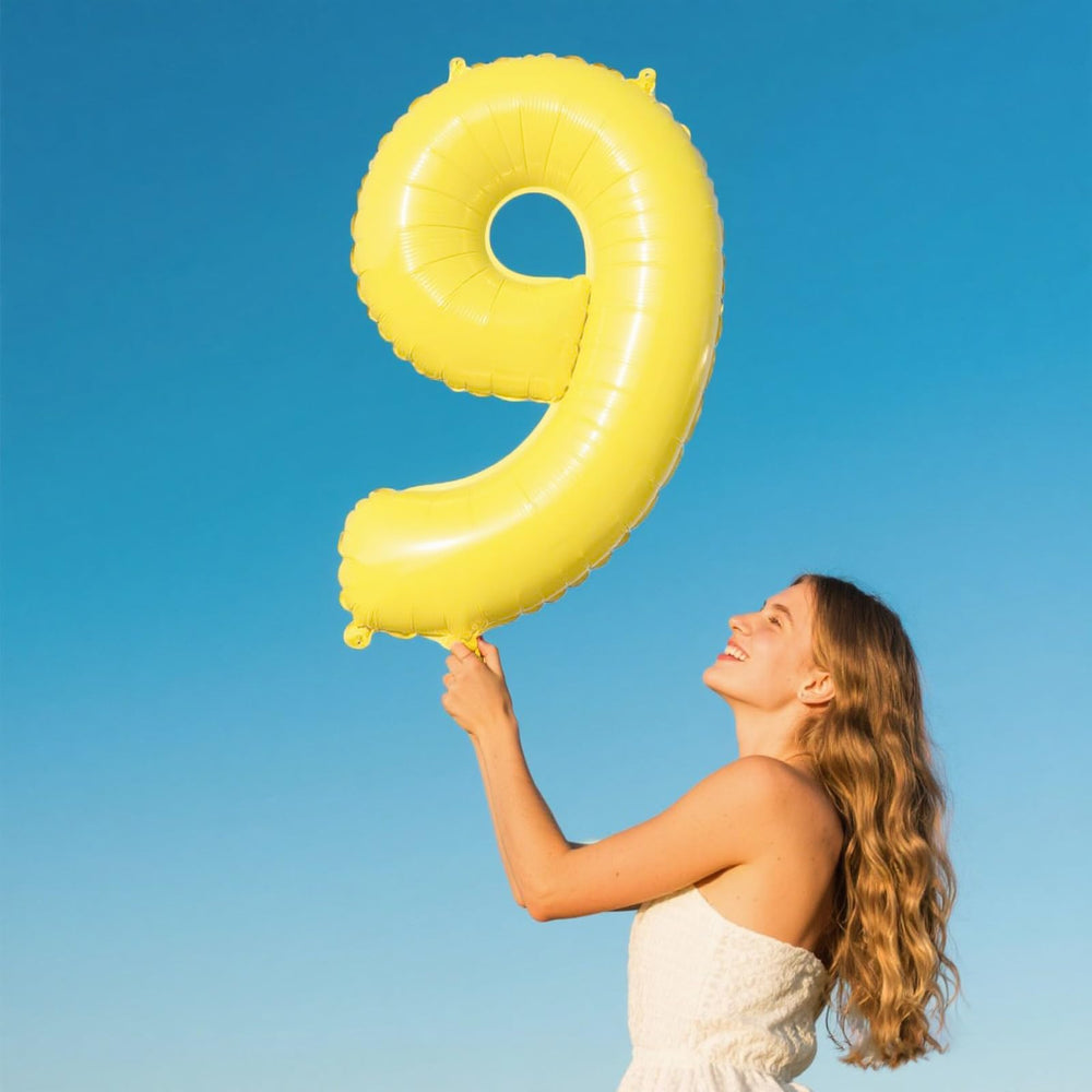 Kelfuoya digital number 6 balloon for versatile anniversary decor.