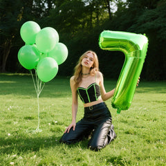 Kelfuoya 40 inch number 7 balloon for a first birthday centerpiece