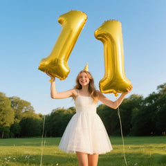 Kelfuoya foil 11 balloon as bold focal point for events