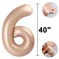 Kelfuoya foil number balloon inflates quickly with straw, simple setup for event decorations