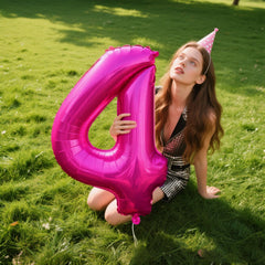 Kelfuoya giant 40-inch foil number balloon for photo-ready backdrops