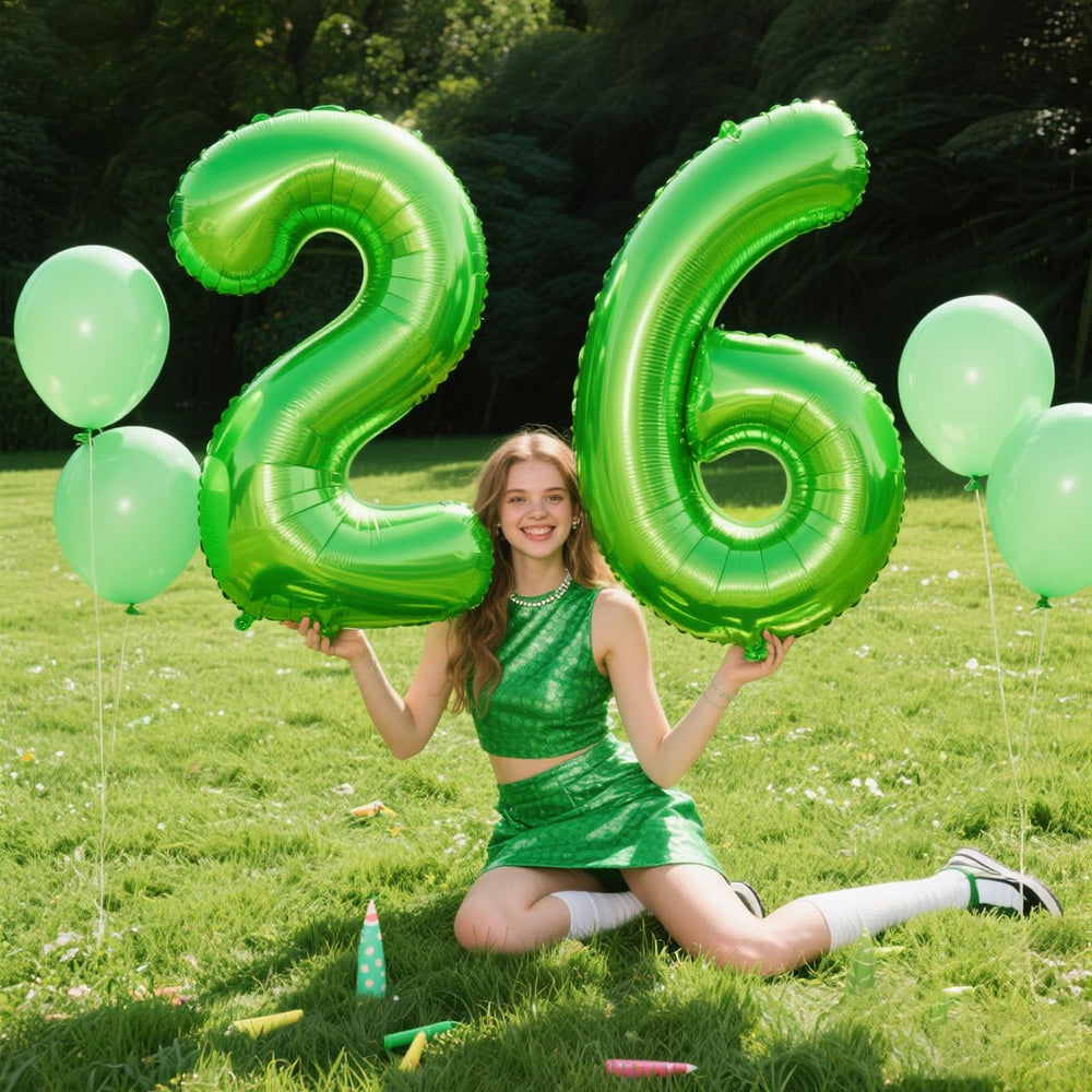Kelfuoya giant number 2 foil balloon enhances photo moments at celebrations.
