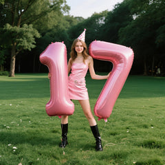 Kelfuoya giant 17-number balloon adds elegance to anniversaries and milestones.