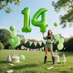 Kelfuoya giant number balloons for a 24th birthday celebration