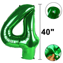 Kelfuoya green number 14 balloon complements weddings and anniversaries