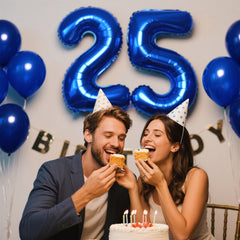 Kelfuoya jumbo Mylar number 25 balloon for weddings and anniversaries