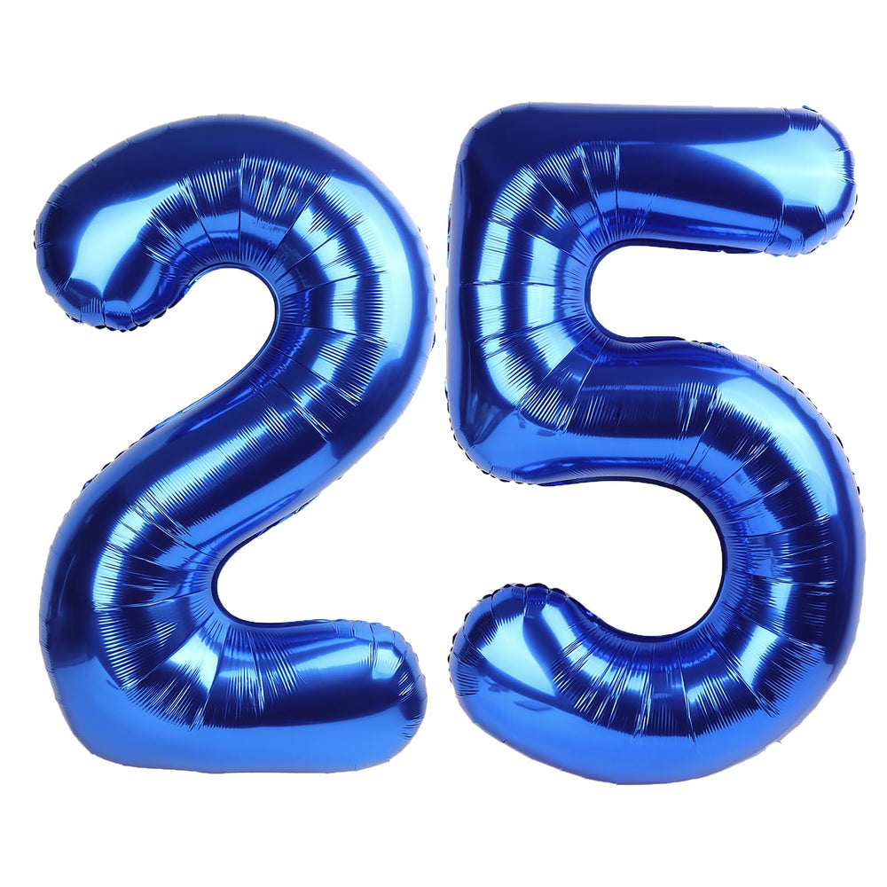 Kelfuoya navy blue 40-inch number 25 balloon for milestone celebrations