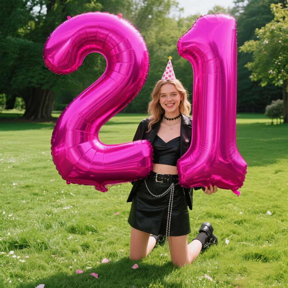 Kelfuoya 40-inch number 1 balloon with included inflation straw