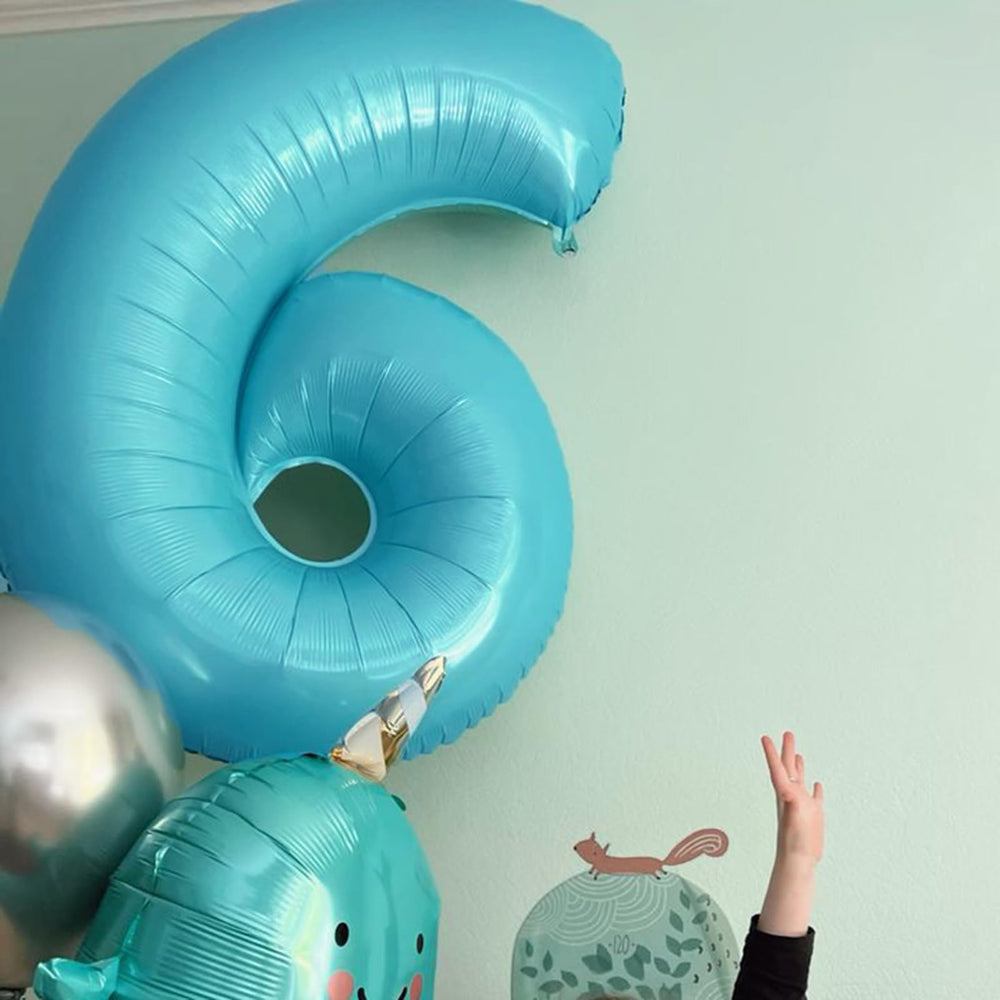 Kelfuoya number 19 balloon self-seals to stay inflated during celebrations.