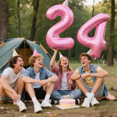 Kelfuoya number 24 foil balloon elevates birthday decor