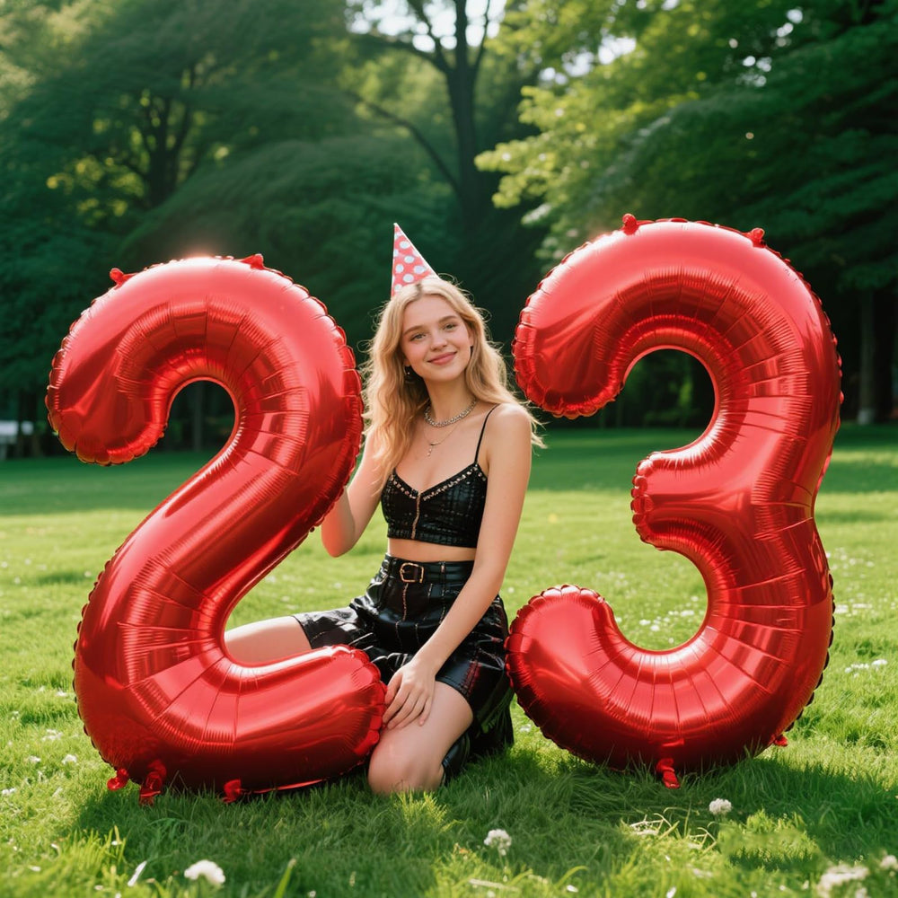 Kelfuoya number 3 balloon decor for birthdays and festive events