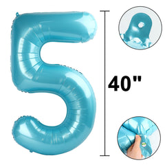 Kelfuoya 5-number foil balloon used in digital display backdrops