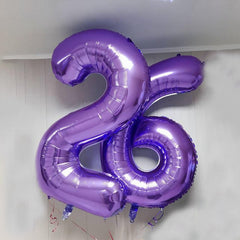 Kelfuoya color options for number balloons to fit any party theme.