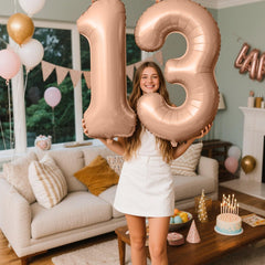 Kelfuoya number balloons in colors to match your party theme.