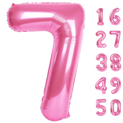 Kelfuoya pink number 17 balloon creates a celebratory photo backdrop.