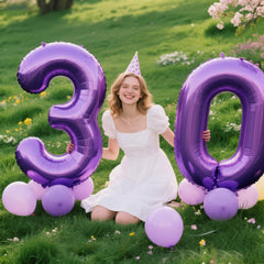 Kelfuoya purple 0 balloon complements weddings and anniversaries with style.