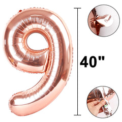 Kelfuoya rose gold 19 balloon outdoor-friendly for versatile celebrations