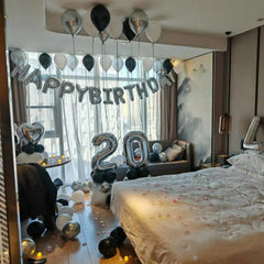Kelfuoya silver 20 balloon 40inch outdoor event for outdoor celebrations.