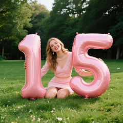 Kelfuoya wall-hanging number 15 balloon creates a striking wall decor focal point