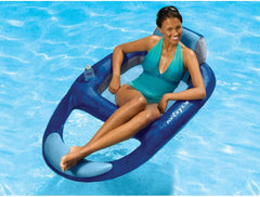 Kelsyus Spring Float Backrest provides supportive upright lounging with a cushioned fabric cover.