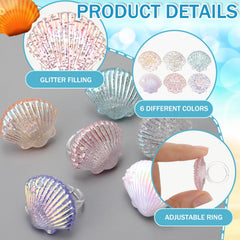 Kenning resin seashell cupcake toppers offer multiuse decor for cakes and fruit platters.