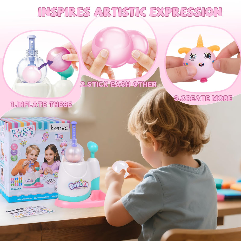 kenvc Display Stands showcase finished balloon creations attractively.