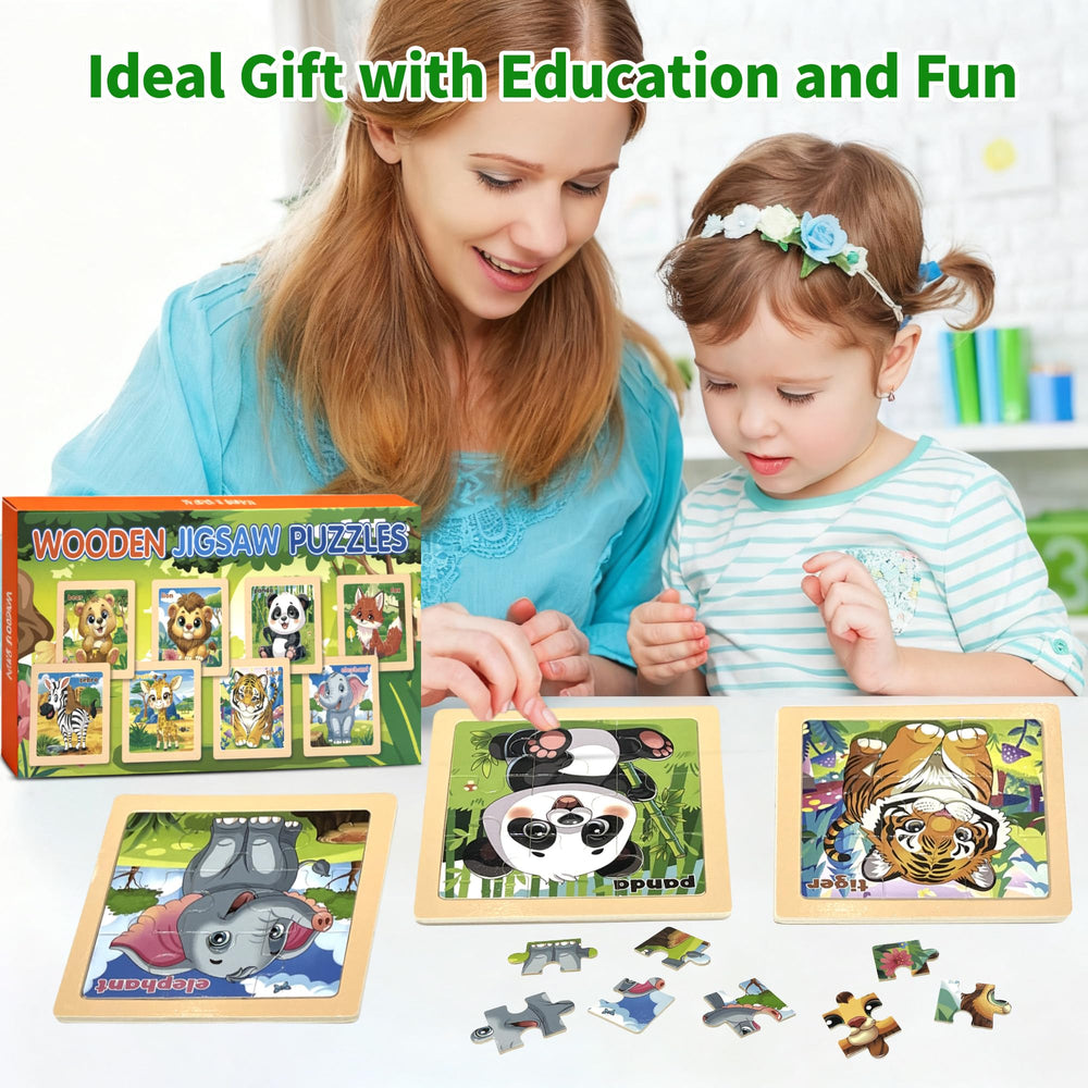 kepovin wooden puzzles bear piece supports early learning and dexterity