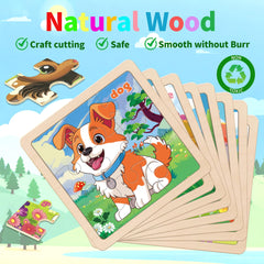 Kepovin wooden puzzle horse image improves spatial awareness during play.