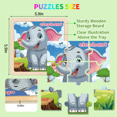 kepovin wooden puzzles zebra piece promotes visual matching and dexterity