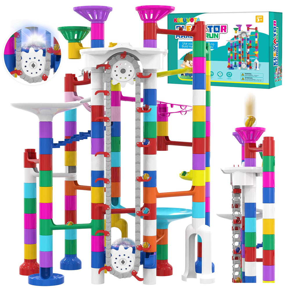 KERUVOTA Big Marble Run elevator: captivating ascent for interactive play