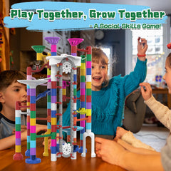 KERUVOTA Glow-in-the-Dark Marble Run: nighttime racing fun for kids