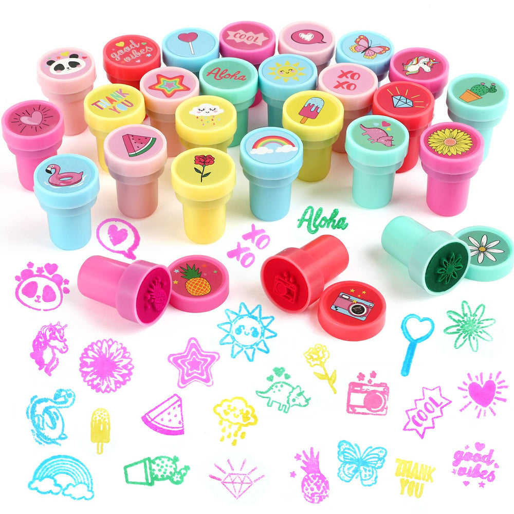 Kesote self-inking stamps for kids, colorful assortment ideal for crafts and rewards